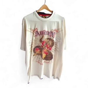 Avirex Tee shirt , death glory skeleton & snake HTF , vintage